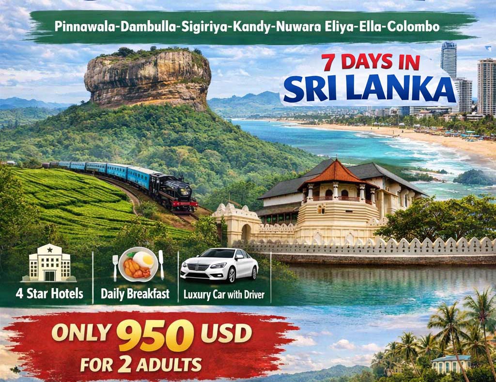 7 days tour in Sri Lanka