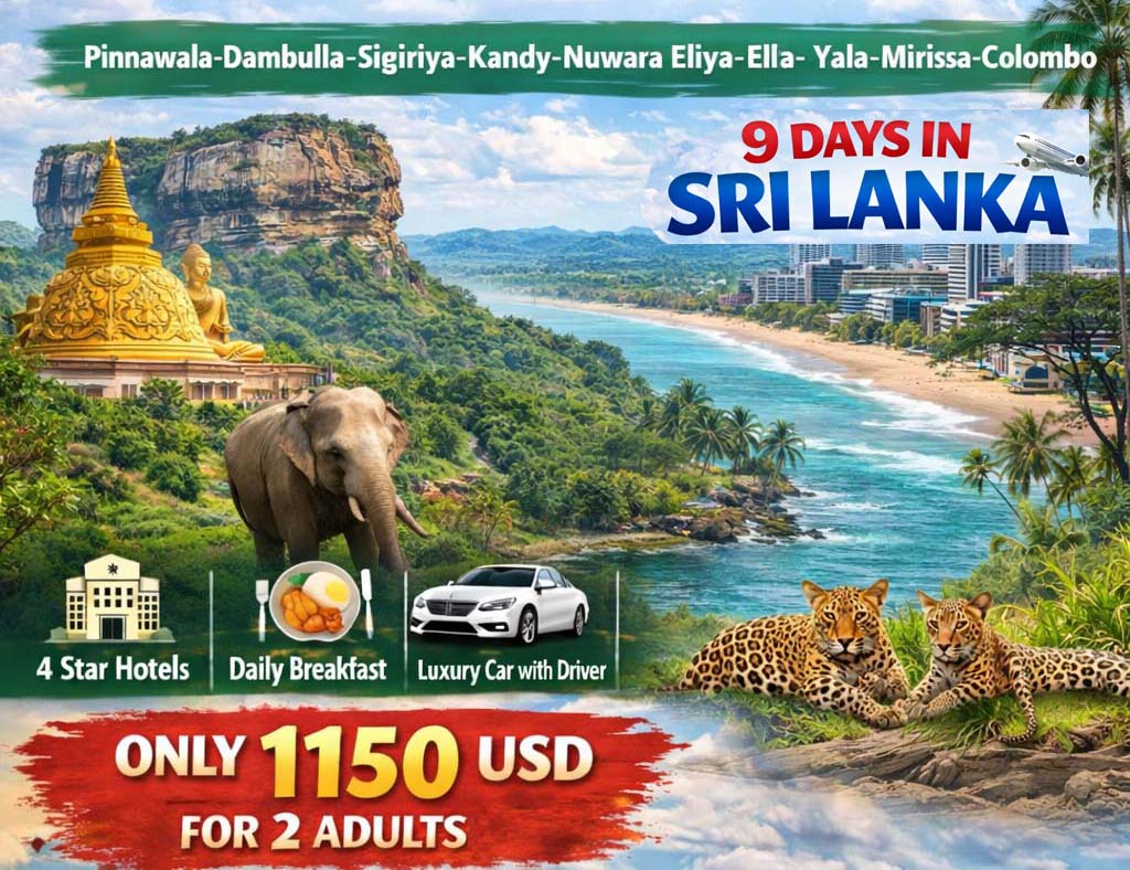 9 days tour in Sri Lanka