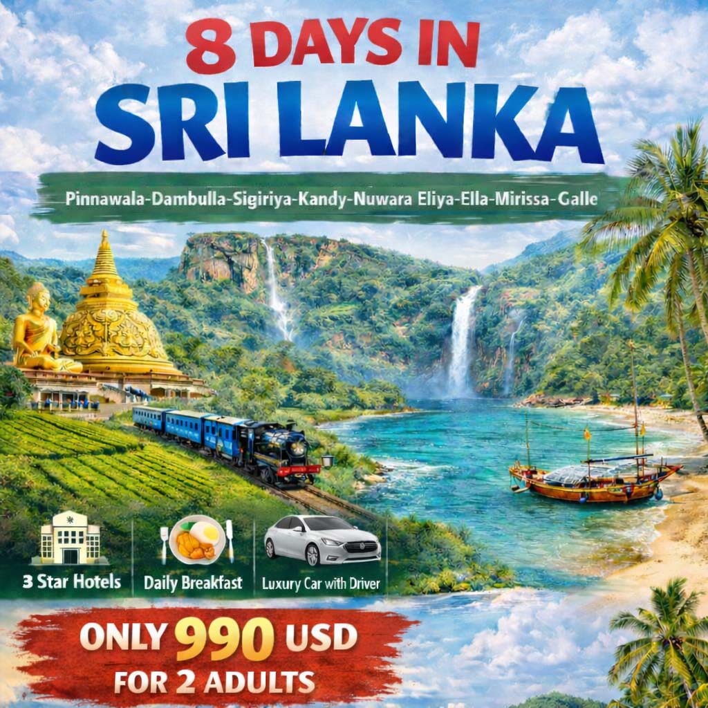 8 days Tour in Sri Lanka