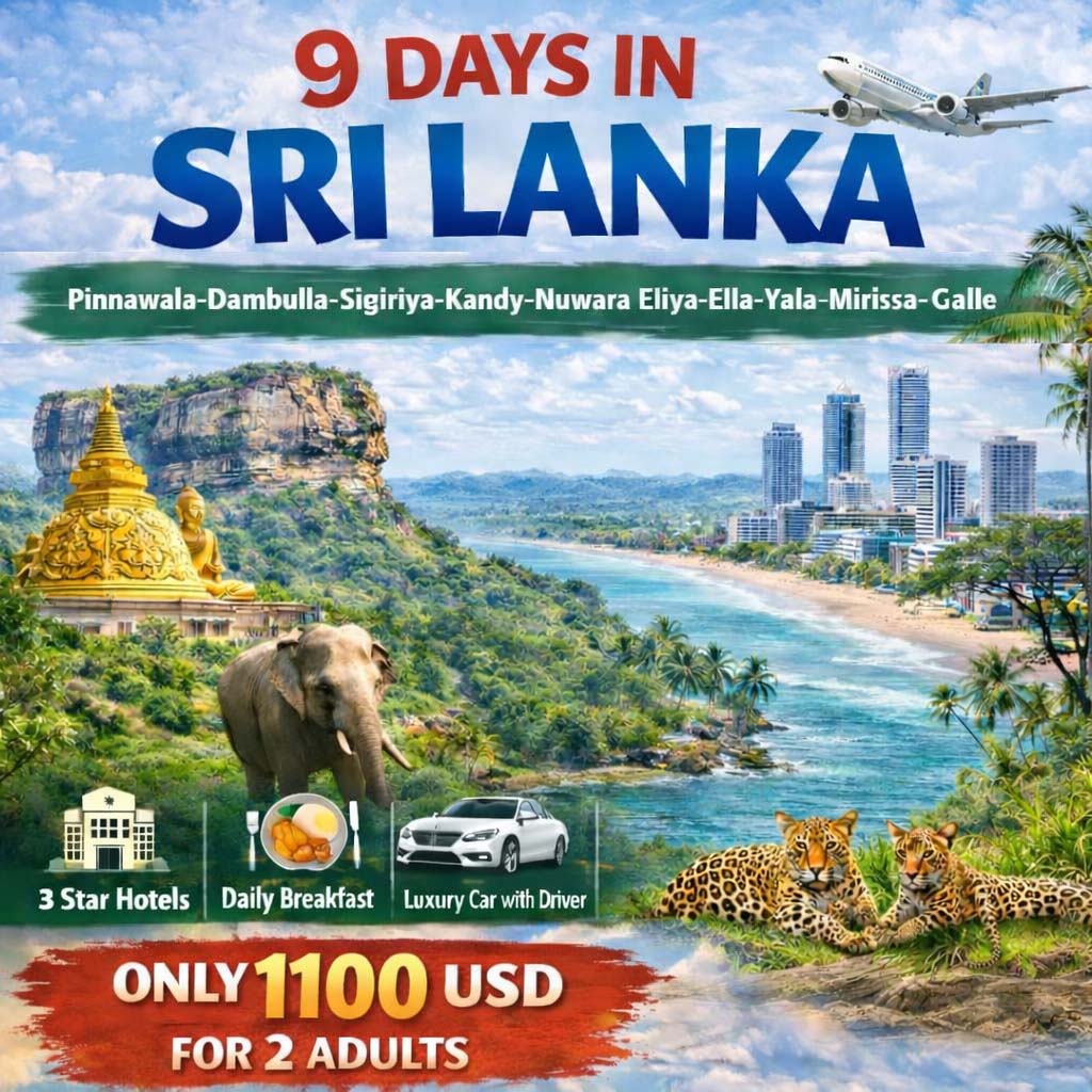 9 days tour in Sri Lanka