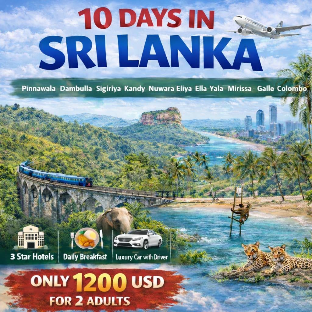10 days tour in Sri Lanka
