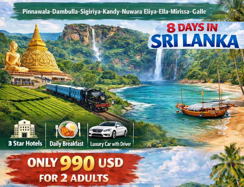 8 days tour in Sri Lanka