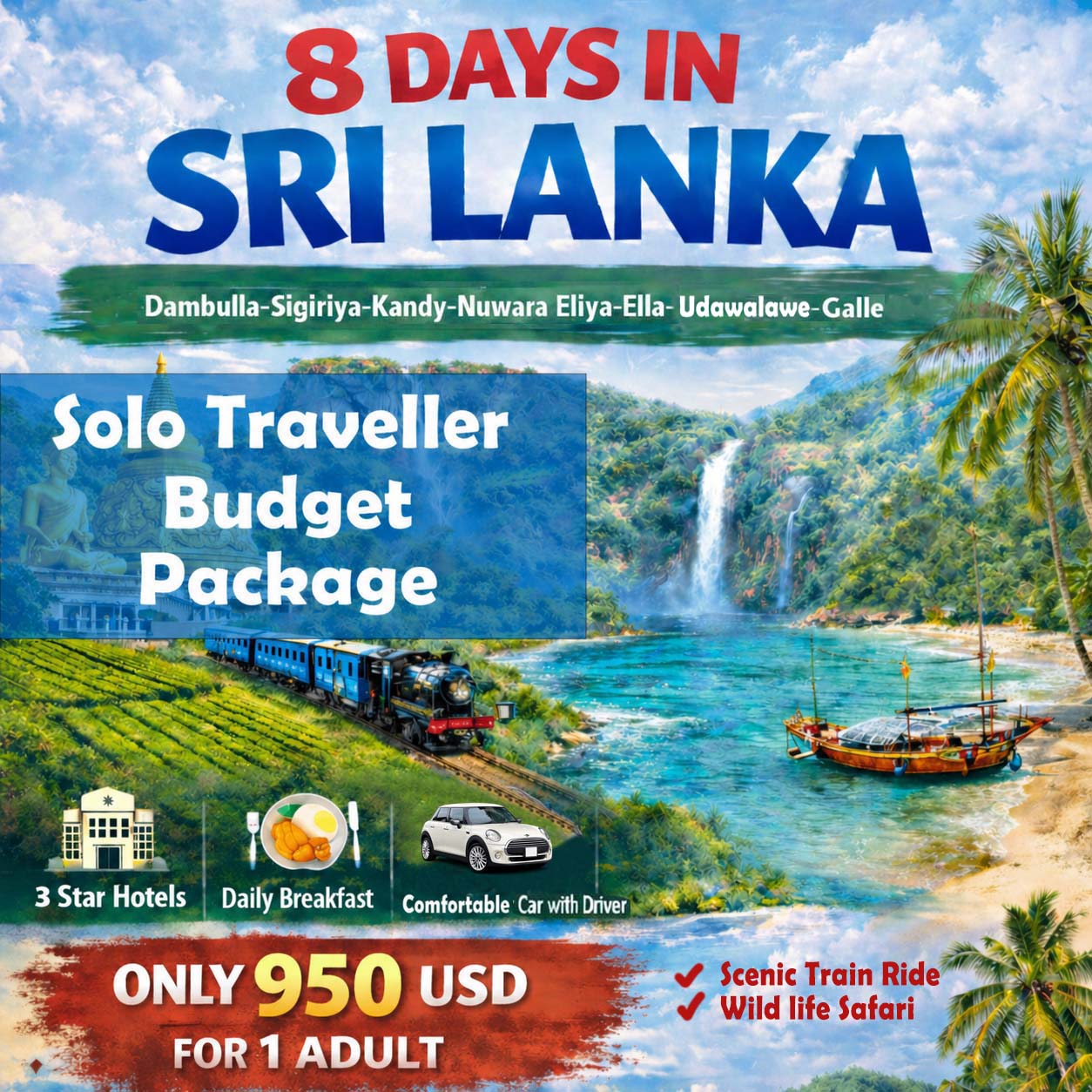 8 days sri lanka tour